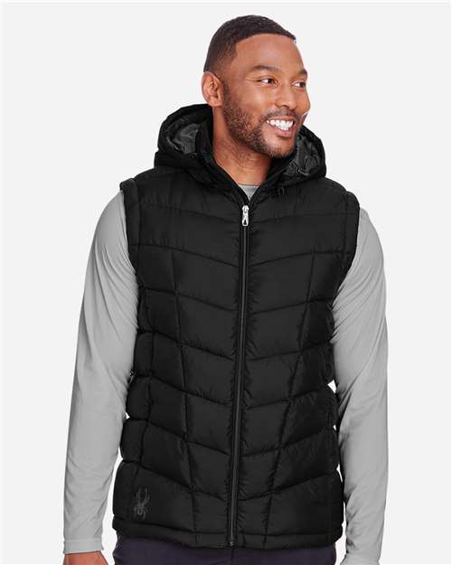 Spyder Men's Pelmo Puffer Vest - S16642 Black