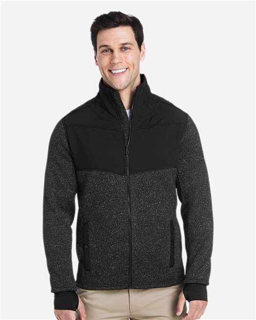 Spyder Men's Passage Sweater Jacket - S17740 Black Powder- Black