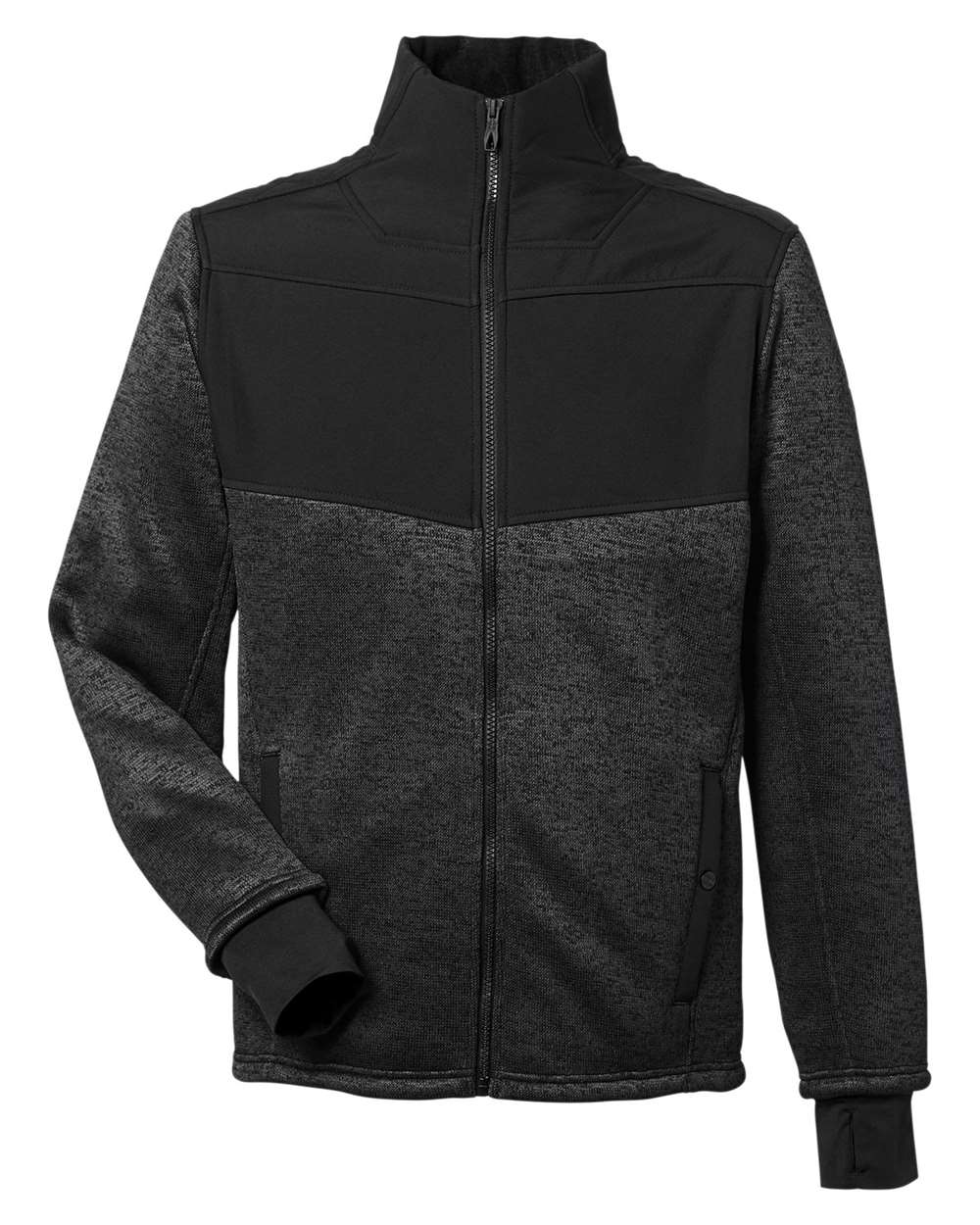 Spyder Men's Passage Sweater Jacket - S17740 Black Powder- Black