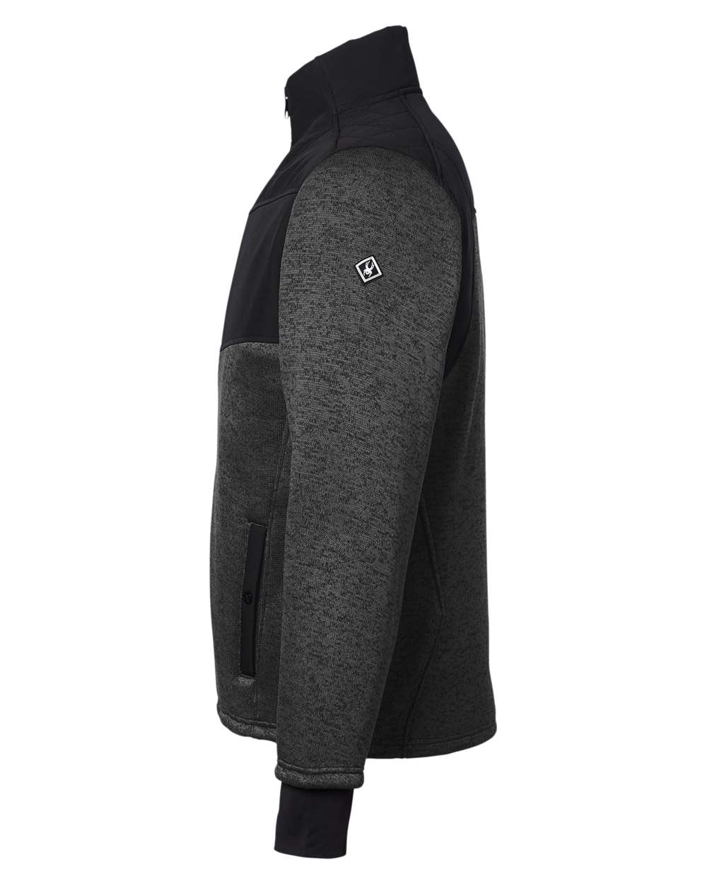 Spyder Men's Passage Sweater Jacket - S17740 Black Powder- Black