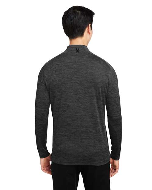 Spyder Men's Mission Half-Zip Pullover - S17997 Black Jasper