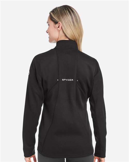 Spyder Women's Constant Canyon Quarter-Zip Pullover - S18092 Black