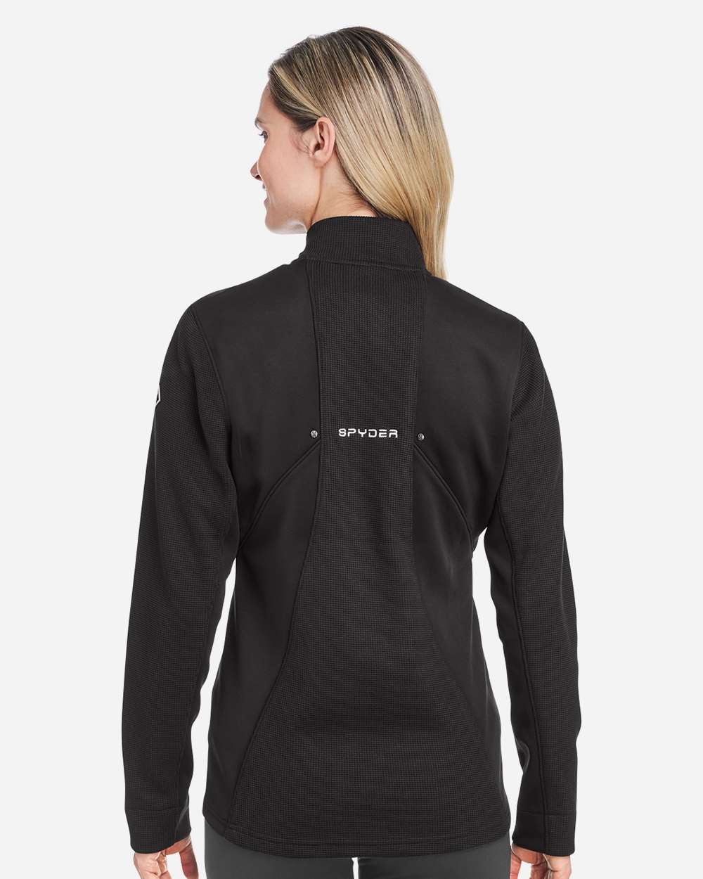 Spyder Women's Constant Canyon Quarter-Zip Pullover - S18092 Black