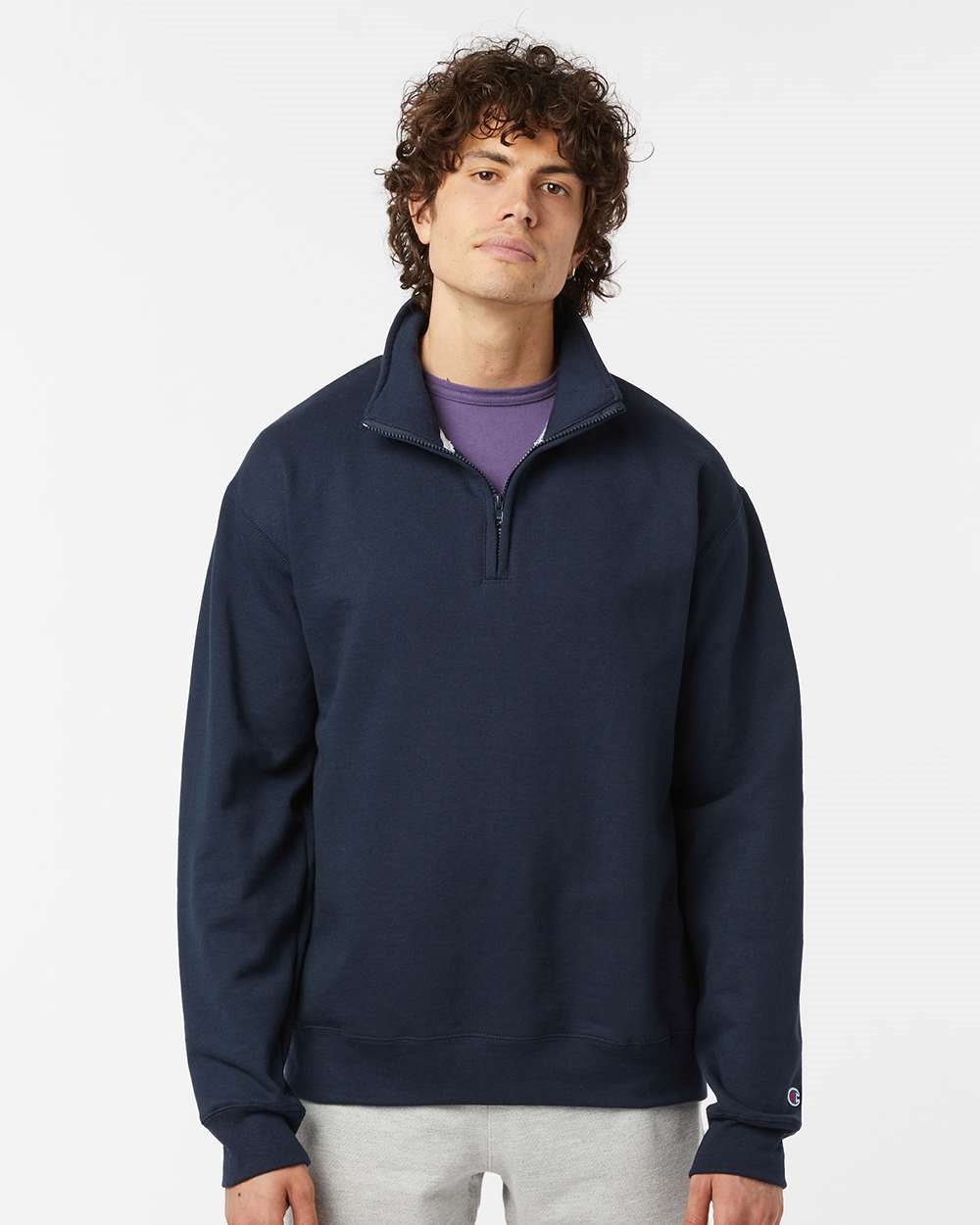 Champion Unisex Powerblend® Quarter-Zip Pullover - S450