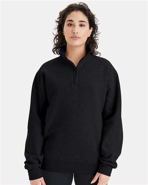 Champion Unisex Powerblend® Quarter-Zip Pullover - S450 Black