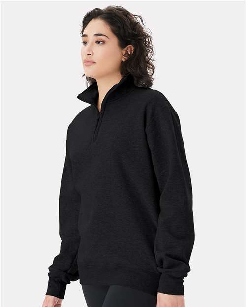 Champion Unisex Powerblend® Quarter-Zip Pullover - S450 Black