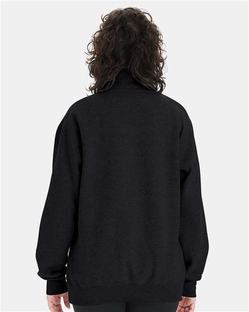 Champion Unisex Powerblend® Quarter-Zip Pullover - S450 Black