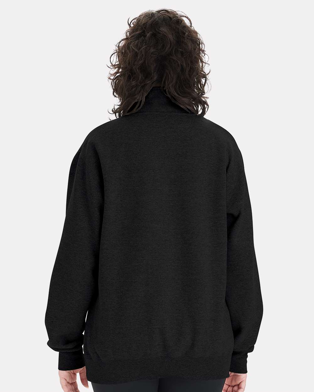 Champion Unisex Powerblend® Quarter-Zip Pullover - S450 Black
