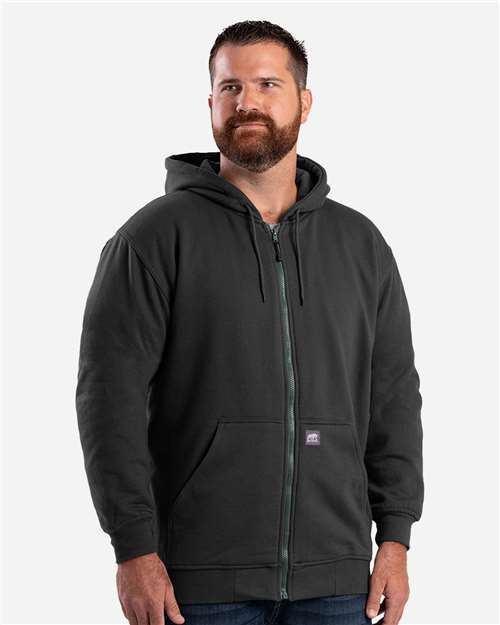 Berne Apparel Men's Heritage Thermal Lined Hooded Sweatshirt - SZ101 Black