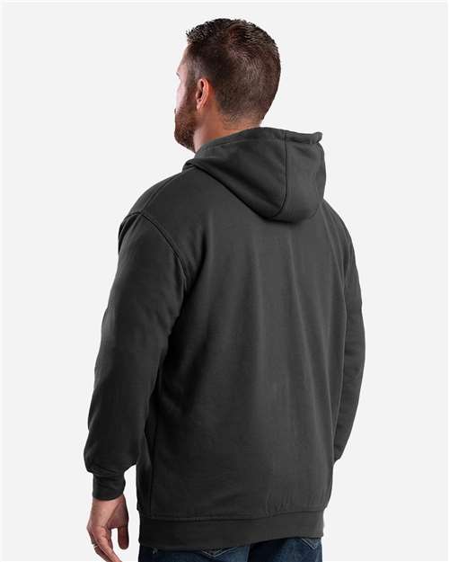 Berne Apparel Men's Heritage Thermal Lined Hooded Sweatshirt - SZ101 Black