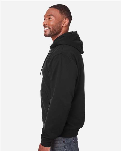 Berne Apparel Men's Heritage Thermal Lined Hooded Sweatshirt - SZ101 Black