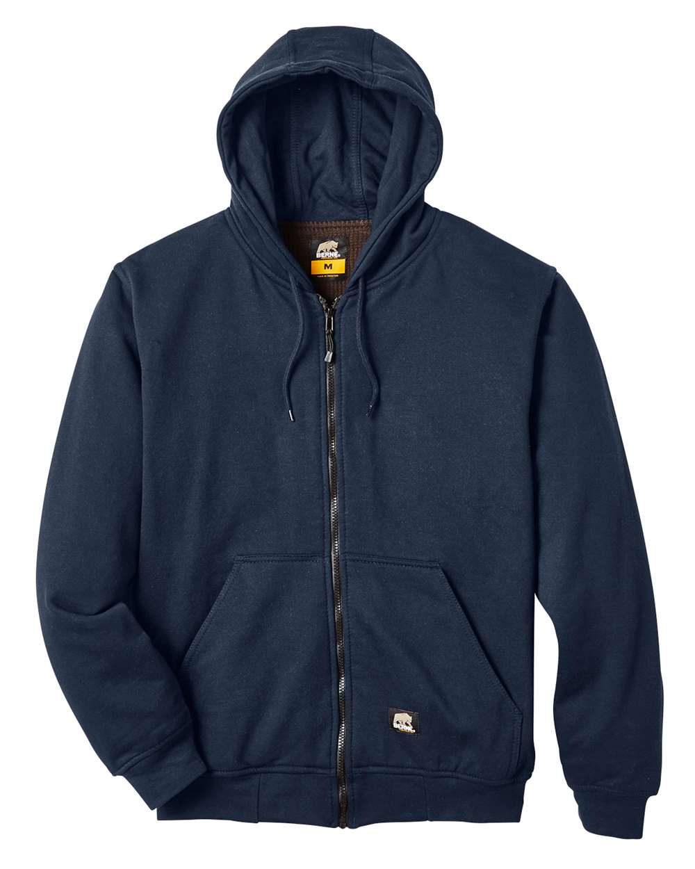 Berne Apparel Men's Heritage Thermal Lined Hooded Sweatshirt - SZ101 Navy