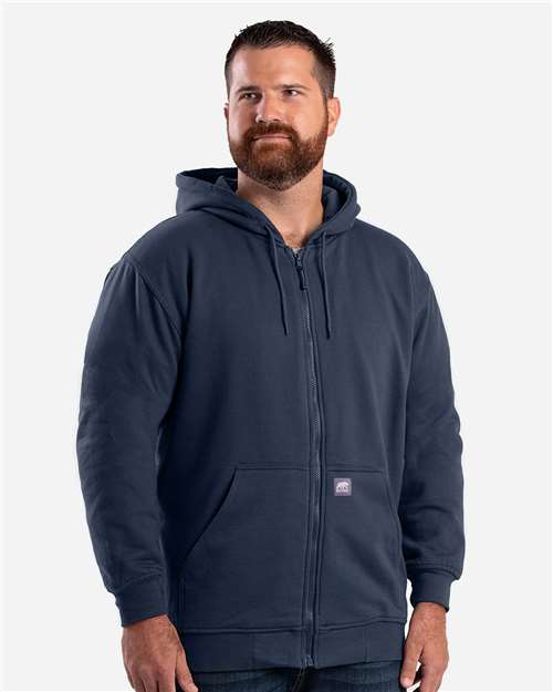 Berne Apparel Men's Heritage Thermal Lined Hooded Sweatshirt - SZ101 Navy