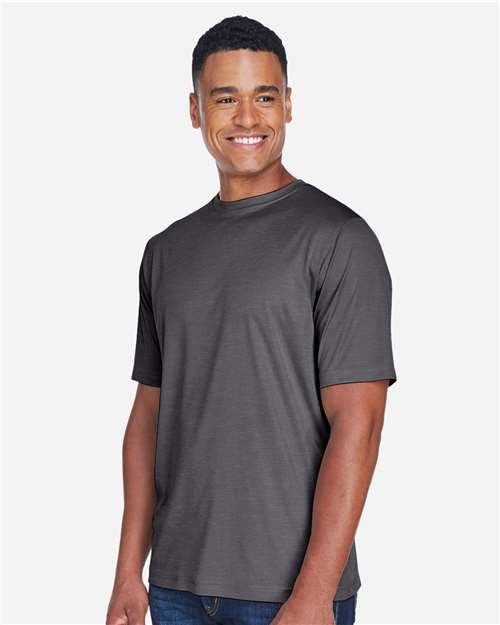 Team 365 Men's Sonic Heather Performance T-Shirt - TT11H Dark Grey Heather