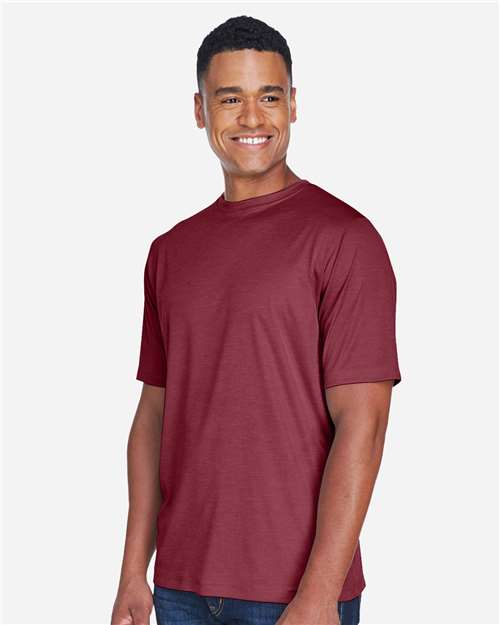 Team 365 Men's Sonic Heather Performance T-Shirt - TT11H Sport Maroon Heather