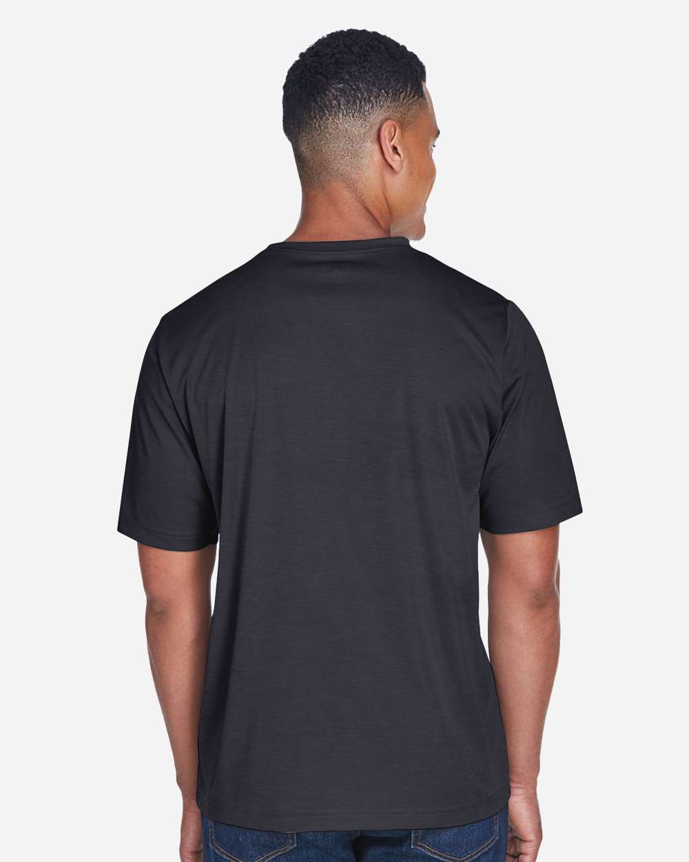 Team 365 Men's Sonic Heather Performance T-Shirt - TT11H Black Heather