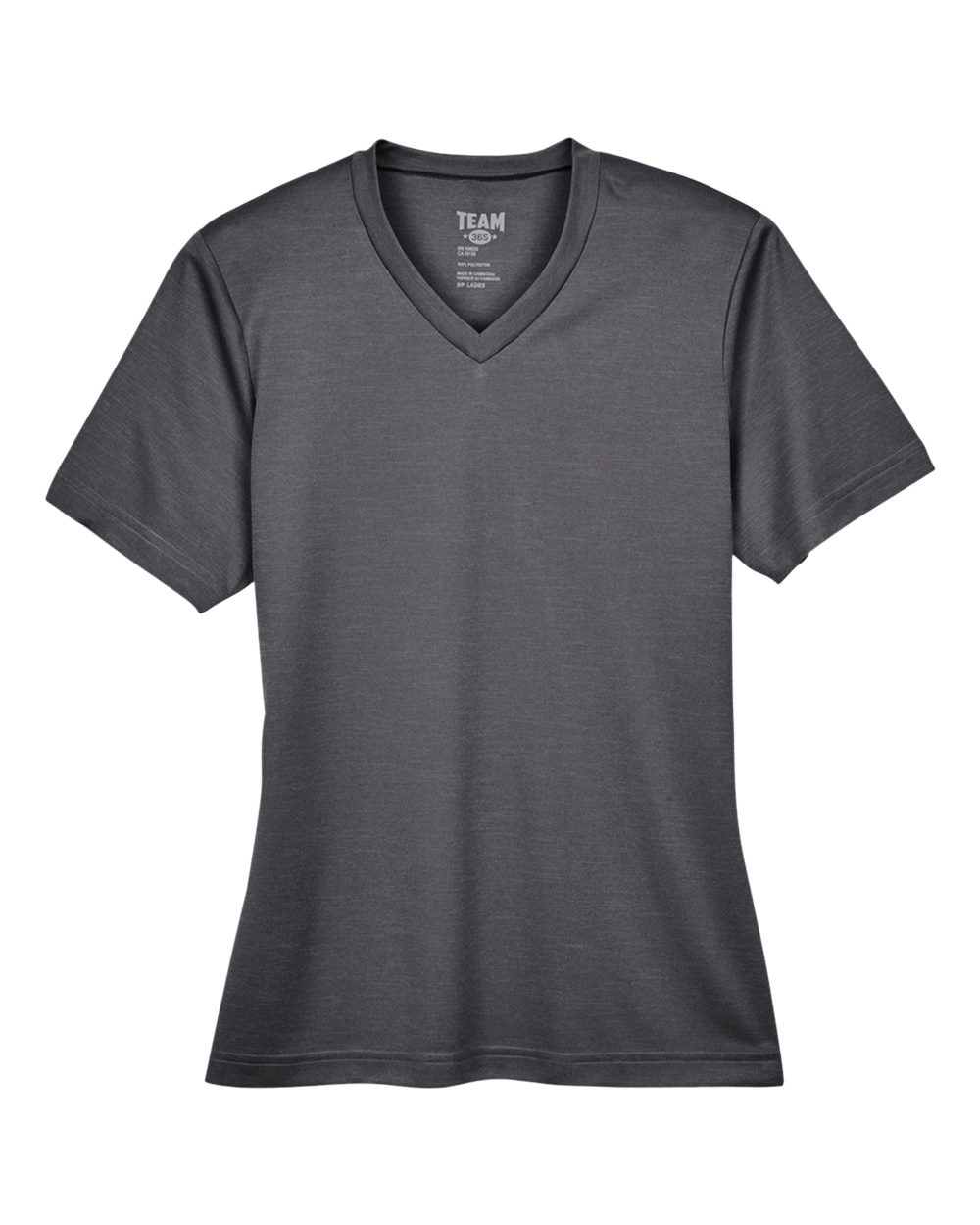 Team 365 Women's Sonic Heather Performance T-Shirt - TT11HW Dark Grey Heather