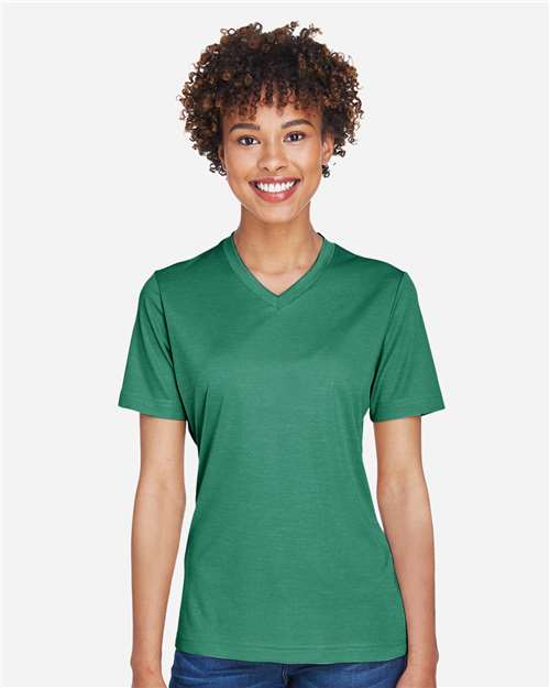 Team 365 Women's Sonic Heather Performance T-Shirt - TT11HW Sport Forest Heather