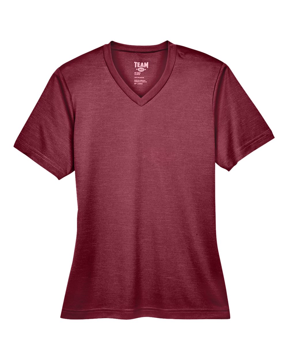 Team 365 Women's Sonic Heather Performance T-Shirt - TT11HW Sport Maroon Heather