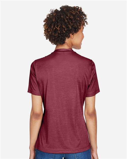Team 365 Women's Sonic Heather Performance T-Shirt - TT11HW Sport Maroon Heather
