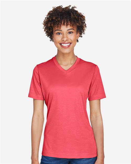 Team 365 Women's Sonic Heather Performance T-Shirt - TT11HW Sport Red Heather