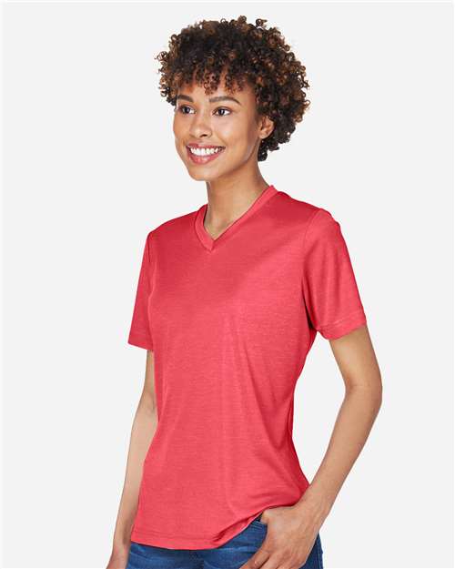 Team 365 Women's Sonic Heather Performance T-Shirt - TT11HW Sport Red Heather