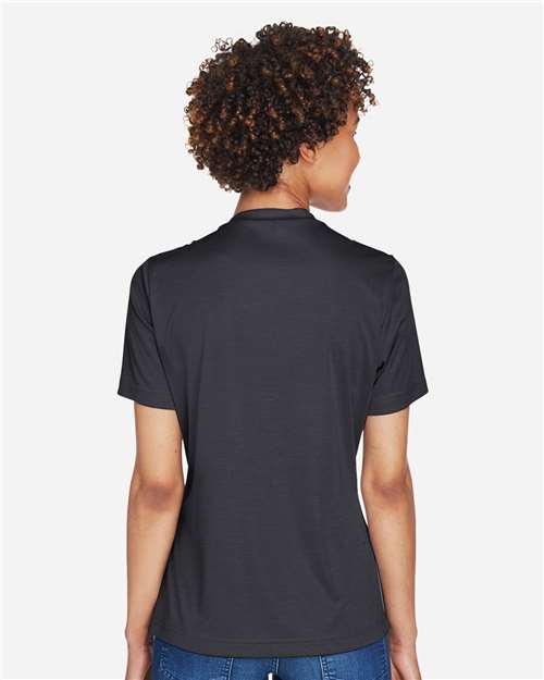 Team 365 Women's Sonic Heather Performance T-Shirt - TT11HW Black Heather