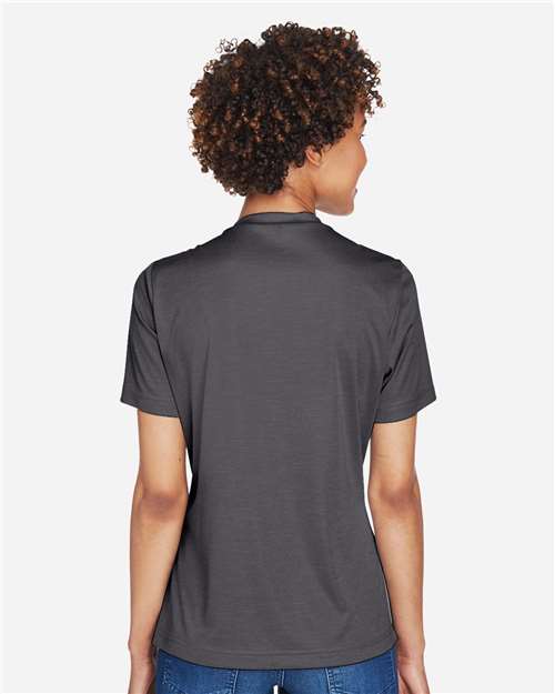 Team 365 Women's Sonic Heather Performance T-Shirt - TT11HW Dark Grey Heather