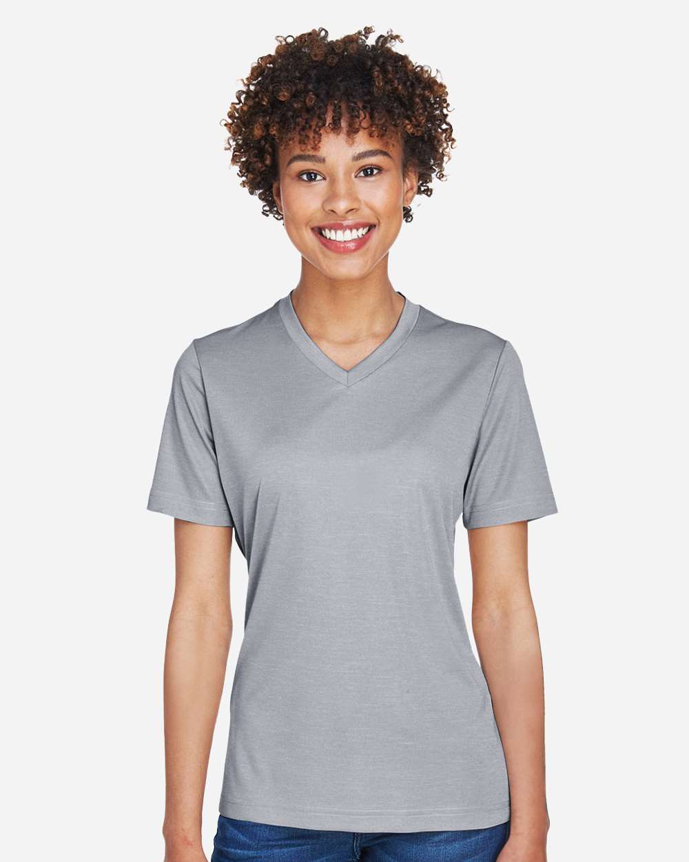 Team 365 Women's Sonic Heather Performance T-Shirt - TT11HW Athletic Heather