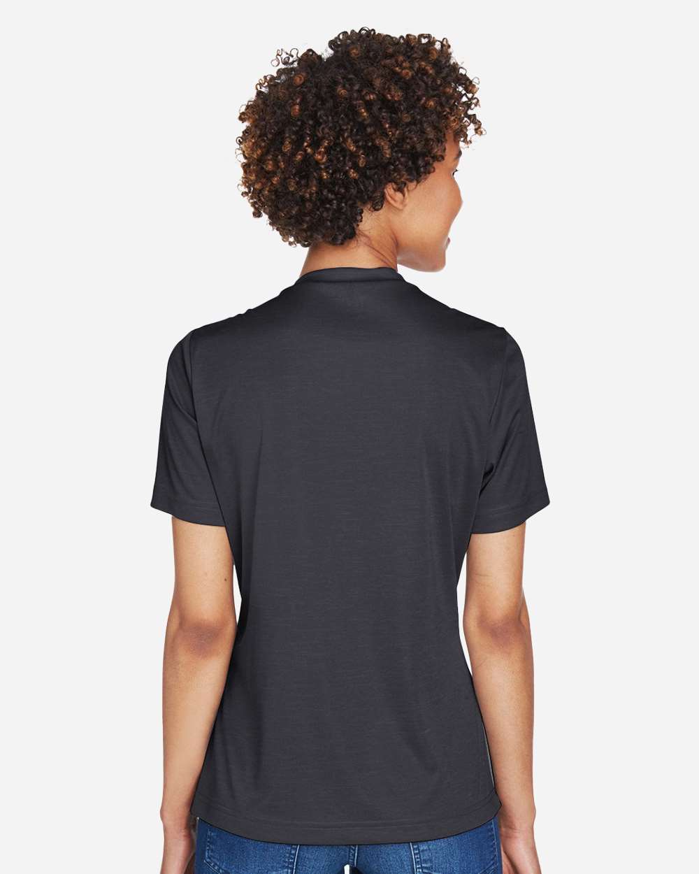 Team 365 Women's Sonic Heather Performance T-Shirt - TT11HW Black Heather