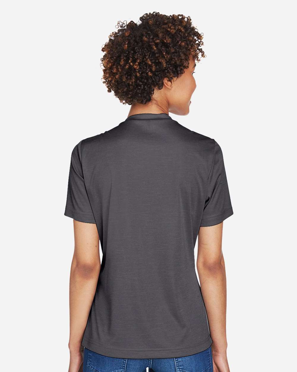 Team 365 Women's Sonic Heather Performance T-Shirt - TT11HW Dark Grey Heather