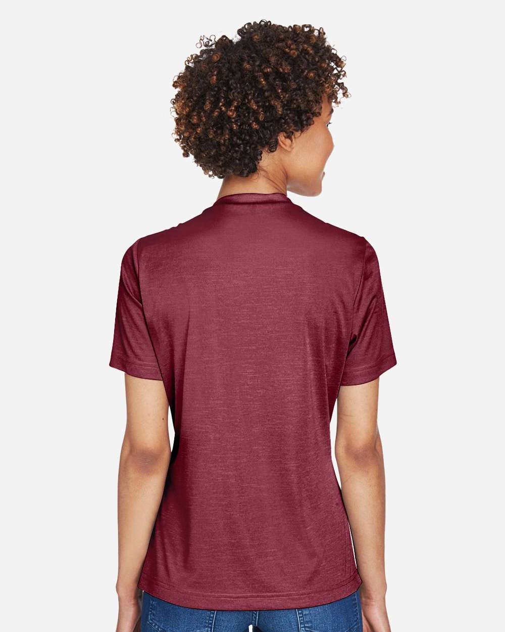 Team 365 Women's Sonic Heather Performance T-Shirt - TT11HW Sport Maroon Heather