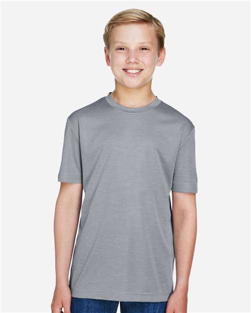 Team 365 Youth Sonic Heather Performance T-Shirt - TT11HY Athletic Heather
