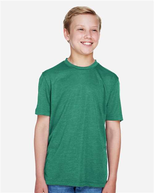 Team 365 Youth Sonic Heather Performance T-Shirt - TT11HY Sport Forest Heather