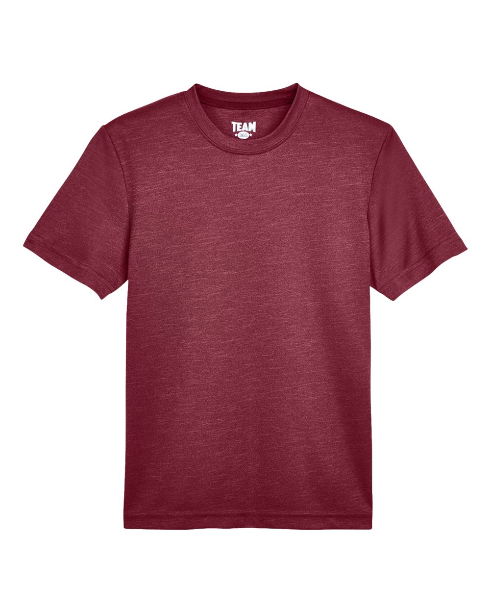 Team 365 Youth Sonic Heather Performance T-Shirt - TT11HY Sport Maroon Heather