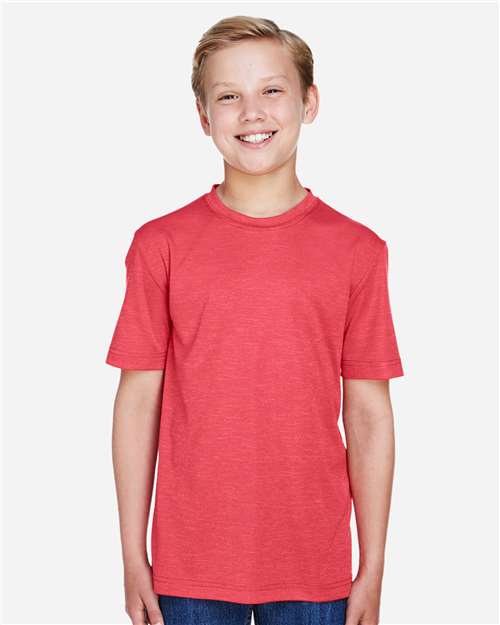 Team 365 Youth Sonic Heather Performance T-Shirt - TT11HY Sport Red Heather