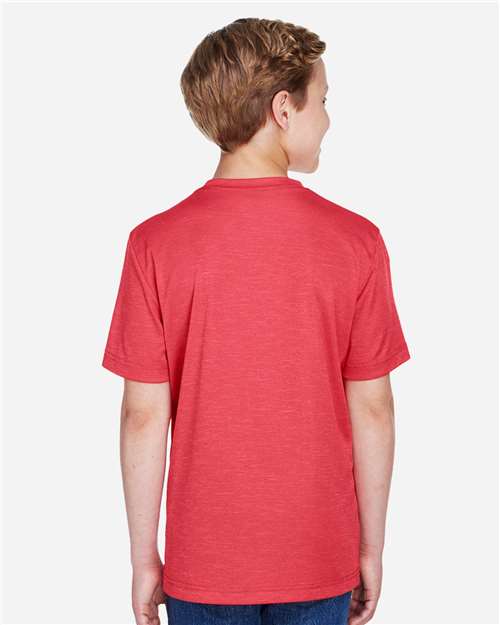 Team 365 Youth Sonic Heather Performance T-Shirt - TT11HY Sport Red Heather