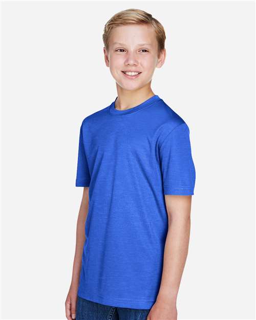 Team 365 Youth Sonic Heather Performance T-Shirt - TT11HY Sport Royal Heather