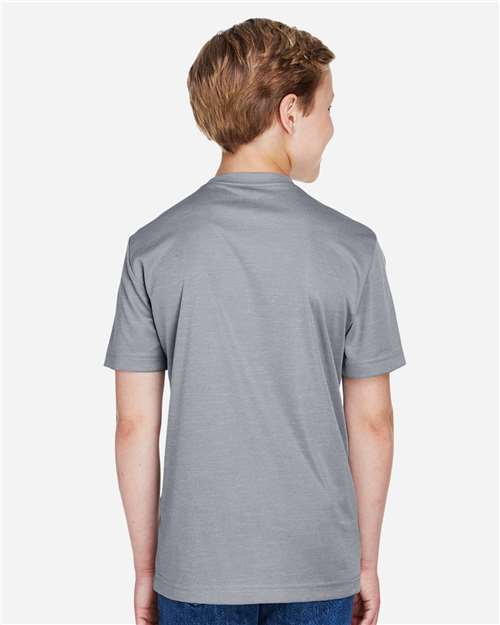 Team 365 Youth Sonic Heather Performance T-Shirt - TT11HY Athletic Heather