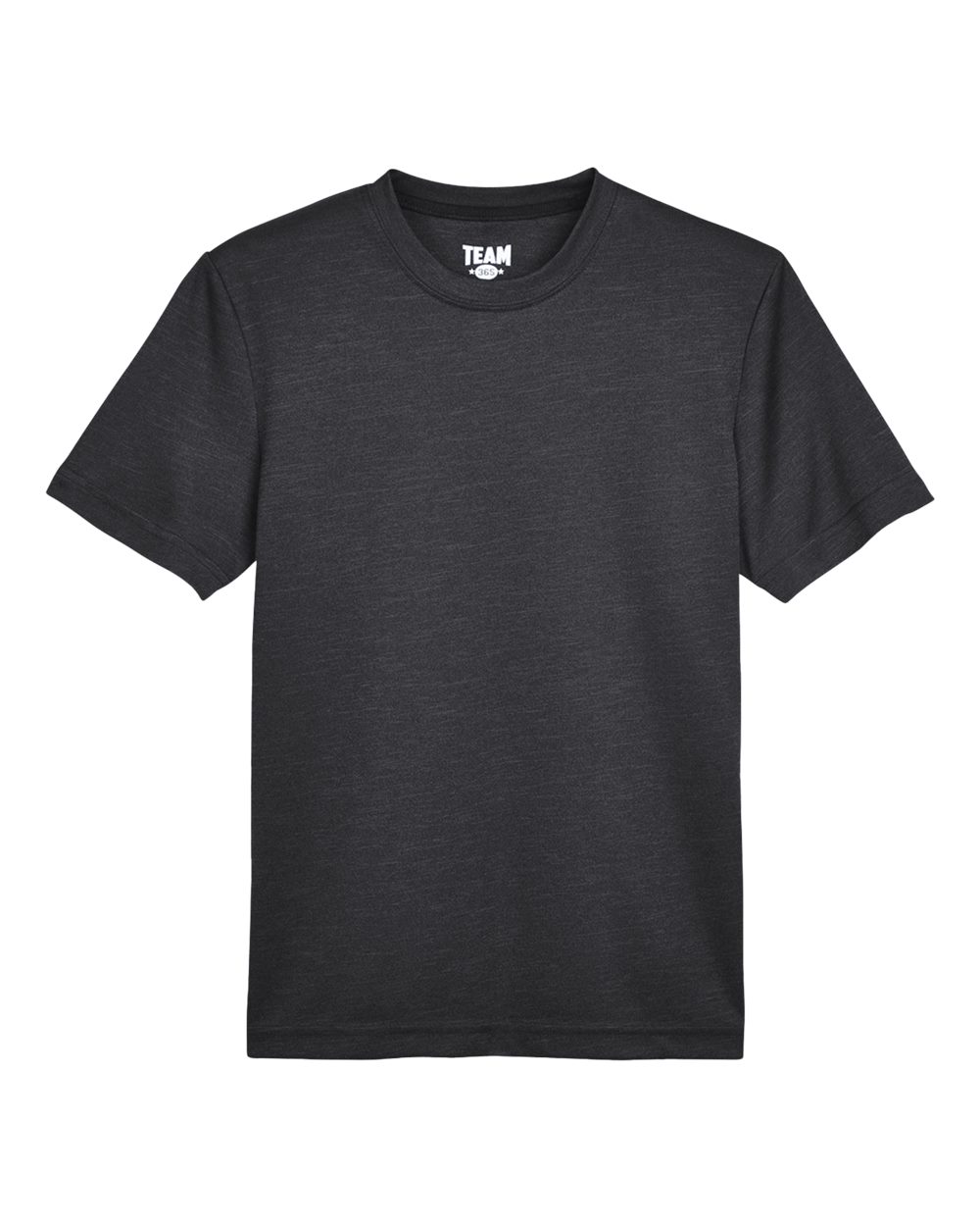 Team 365 Youth Sonic Heather Performance T-Shirt - TT11HY Black Heather
