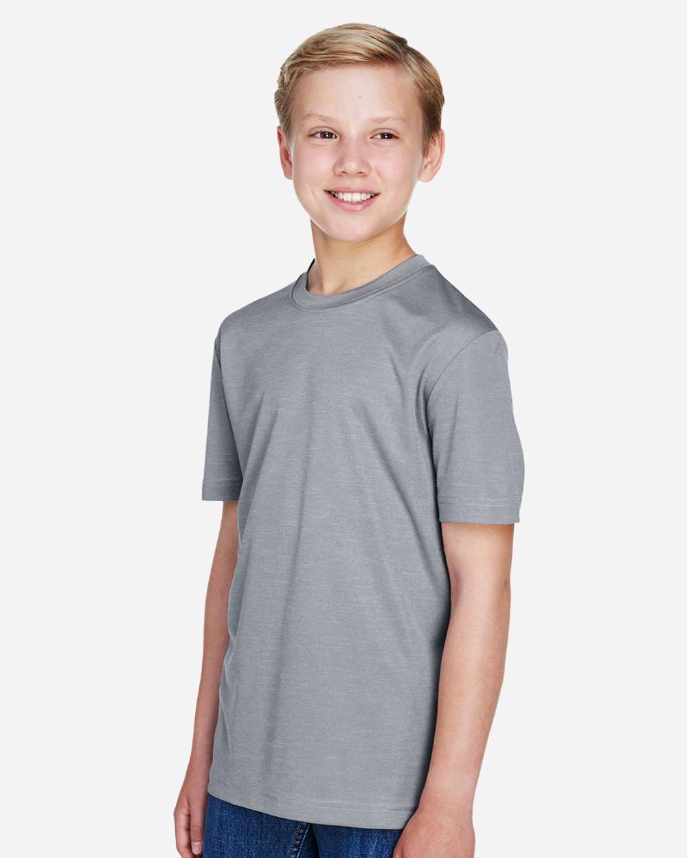 Team 365 Youth Sonic Heather Performance T-Shirt - TT11HY Athletic Heather