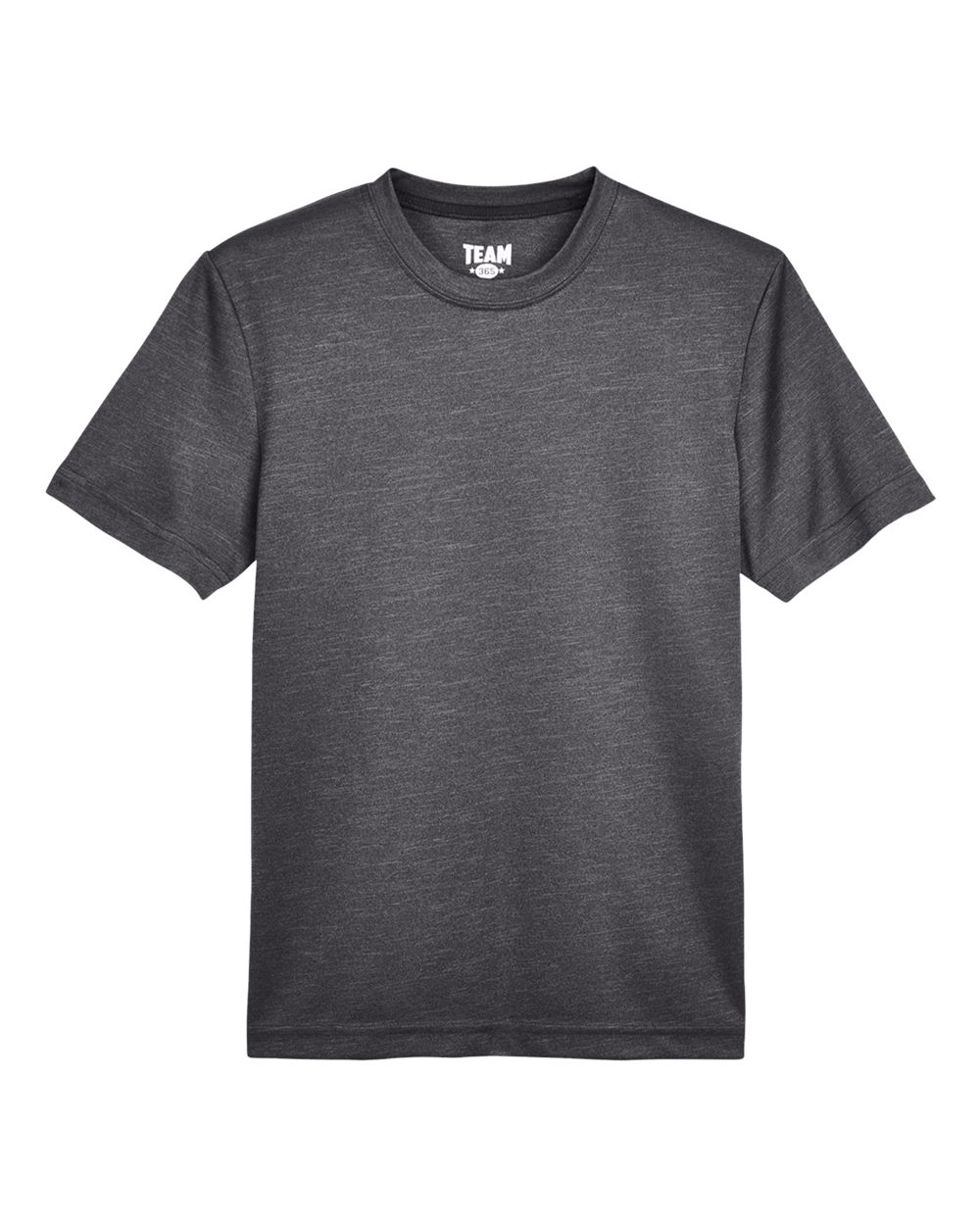 Team 365 Youth Sonic Heather Performance T-Shirt - TT11HY Dark Grey Heather