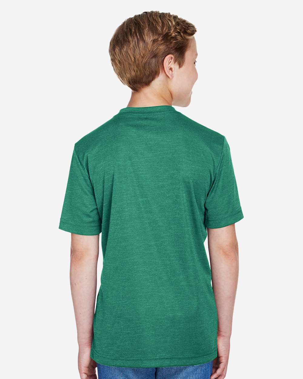 Team 365 Youth Sonic Heather Performance T-Shirt - TT11HY Sport Forest Heather