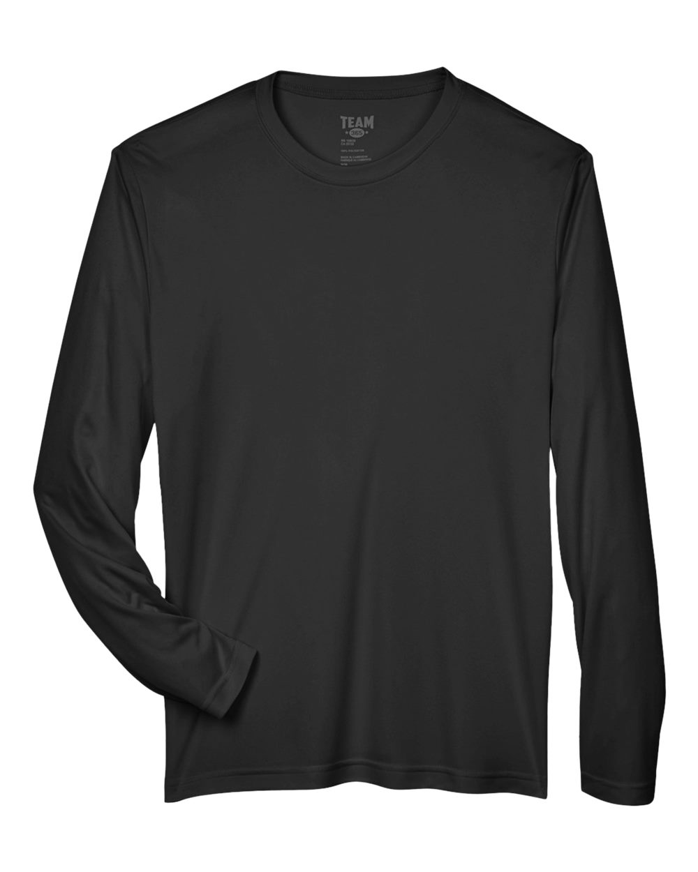 Team 365 Men's Zone Performance Long Sleeve T-Shirt - TT11L Black