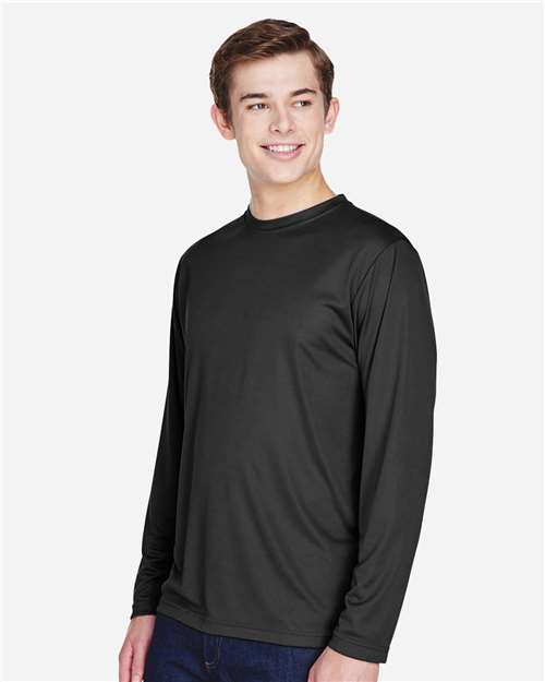 Team 365 Men's Zone Performance Long Sleeve T-Shirt - TT11L Black