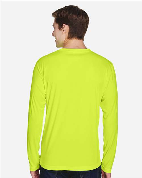 Team 365 Men's Zone Performance Long Sleeve T-Shirt - TT11L Safety Yellow