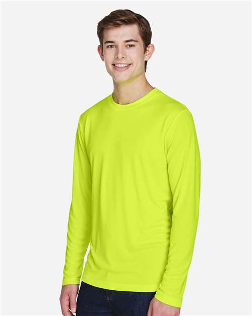 Team 365 Men's Zone Performance Long Sleeve T-Shirt - TT11L Safety Yellow