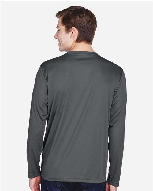 Team 365 Men's Zone Performance Long Sleeve T-Shirt - TT11L Sport Graphite
