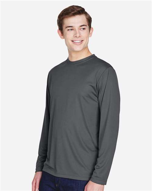 Team 365 Men's Zone Performance Long Sleeve T-Shirt - TT11L Sport Graphite