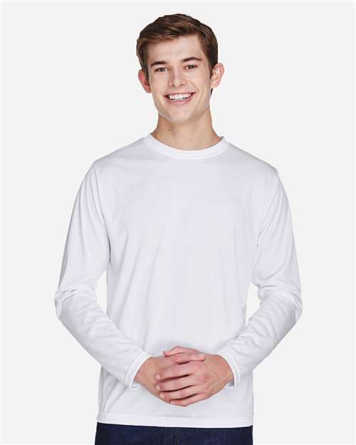 Team 365 Men's Zone Performance Long Sleeve T-Shirt - TT11L White